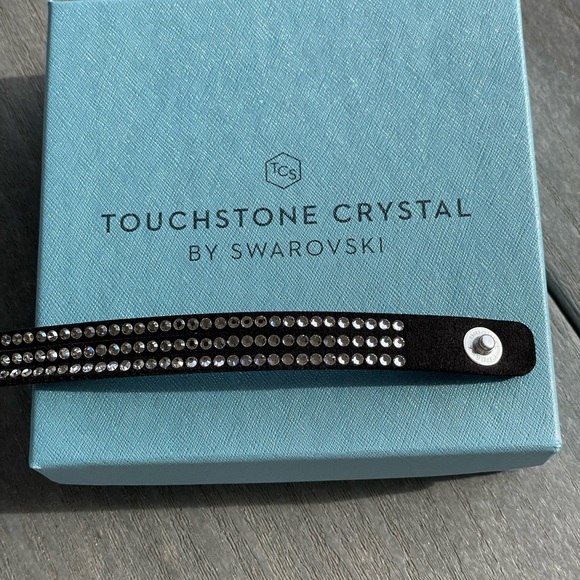 Touchstone Crystal by Swarovski Wrap-Star Bracelet in Silver Night and Black - Picture 4 of 4